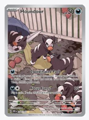 Houndour (Illustration Rare) SV03: Obsidian Flames # 204/197 - Sweets and Geeks