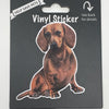 Dachshund, Red, Vinyl Sticker