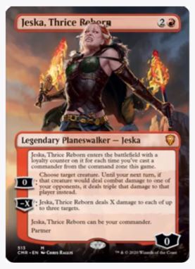 Jeska, Thrice Reborn (Borderless) - Commander Legends - #513 - Sweets and Geeks