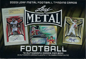 2023 Leaf Metal Draft Football Jumbo Hobby Box - Sweets and Geeks