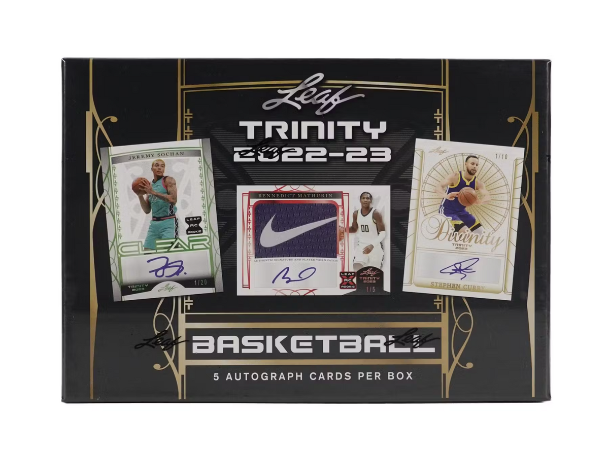 2022/23 Leaf Trinity Basketball Hobby Box Sweets and Geeks