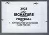 2023 Leaf Signature Series Football Hobby Box - Sweets and Geeks