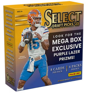 2023 Panini Select Collegiate Draft Picks Football Mega Box - Sweets and Geeks