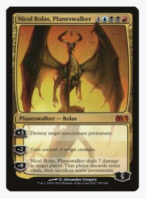 Nicol Bolas, Planeswalker - Magic 2013 (M13) - #199/249 - Sweets and Geeks