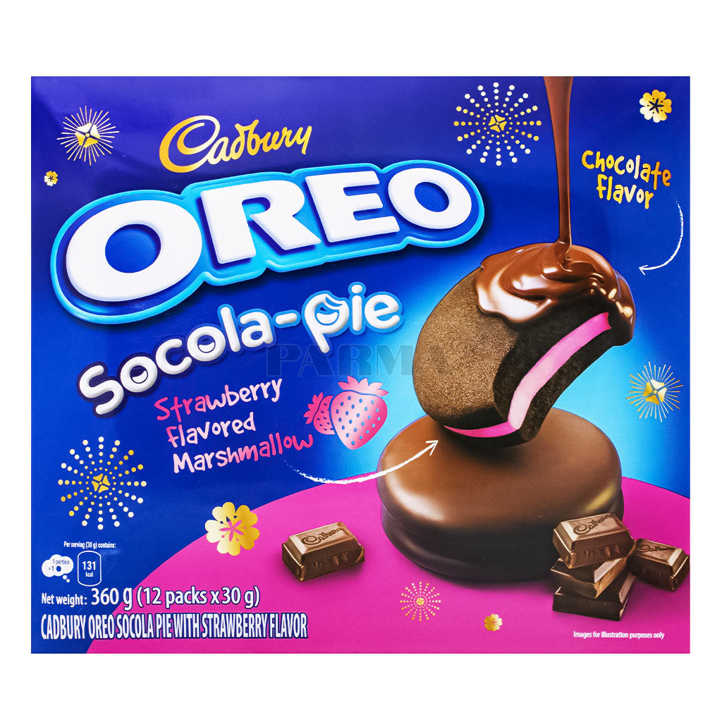 Orea Cadbury Socola Pie Strawberry Flavor 360g – Sweets and Geeks