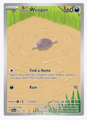 Paldean Wooper (Illustration Rare) SV02: Paldea Evolved # 221/193 - Sweets and Geeks