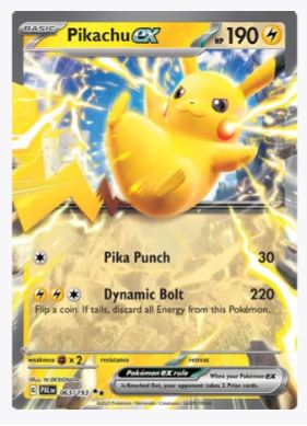 Pikachu ex SV02: Paldea Evolved # 063/193 - Sweets and Geeks