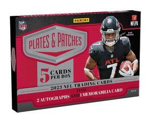 2023 Panini Plates & Patches Football Hobby Box - Sweets and Geeks