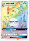 Raichu GX (Secret) - Shining Legends - Card # 75/73 - Sweets and Geeks