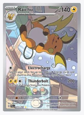 Raichu (Illustration Rare) SV02: Paldea Evolved	# 211/193 - Sweets and Geeks