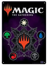 Magic the Gathering Mana Symbols Metal Sign