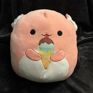 Squishmallow - Archie the Pink Axolotl w/ Ice Cream Cone 16" - Sweets and Geeks