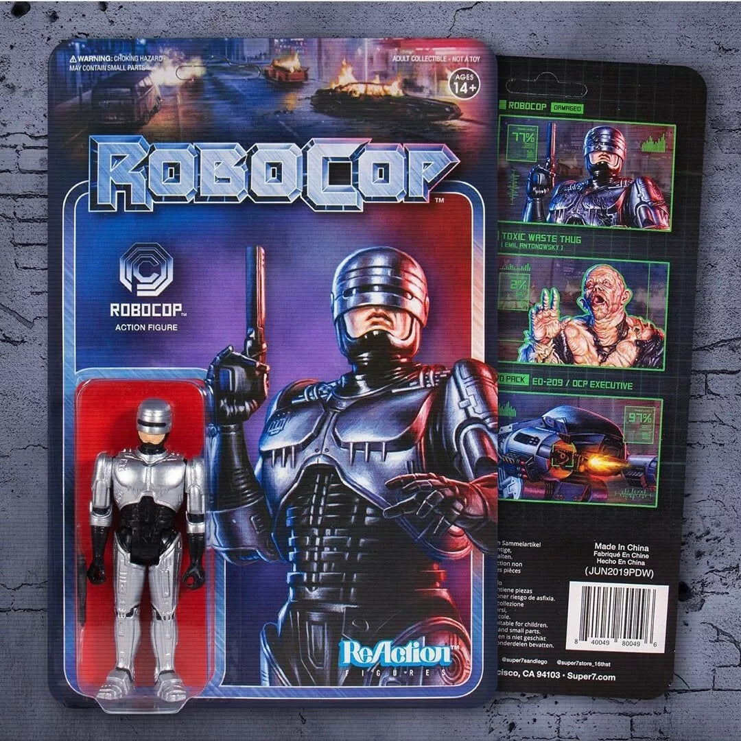 Robocop ReAction figures funko super7 complete hotsell set of 6 figures