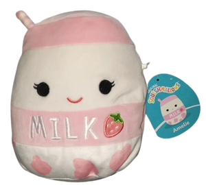 Squishmallows - 8" Amelie the Strawberry Milk - Sweets and Geeks