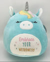 Squishmallow - Inspiration Messages Hudson the Unicorn "Embrace your Weirdness" 12''