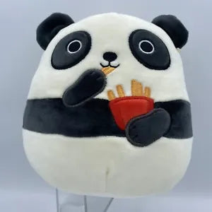 Squishmallows - Stanley the Panda eating French Fries - Sweets and Geeks