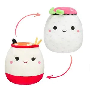 Squishmallows - Raisy the Ramen and Shun the Sushi Flipamallow 8" - Sweets and Geeks