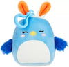 Squishmallow - Bebe the Blue Bird w/ Bunny Ears Keychain Clip On 3.5”