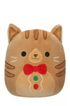 Squishmallow - Jones the Gingerbread Cat w/ Christmas Bowtie 11"