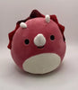 Squishmallow - Tristan the Red Triceratops 5"