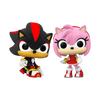 Funko Pop! Games: Sonic The Hedgehog - Shadow & Amy (2 Pack) (Flocked) (Target Con 2024)