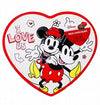 Frankford Mickey & Minnie Valentine Heart Tin w/ Milk Chocolate - 3.6oz