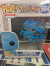 AUTOGRAPHED by Michele Knotz (MAS #WIT206017) Funko Pop! Games: Pokemon - Squirtle #504