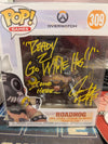 AUTOGRAPHED by Josh Petersdorf (JSA #AF78176) Funko Pop Games: Overwatch - Roadhog #309