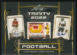 2022 Leaf Trinity Football Hobby Box - Sweets and Geeks