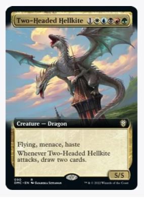 Two-Headed Hellkite (Extended Art) - Commander: Dominaria United - #090 - Sweets and Geeks