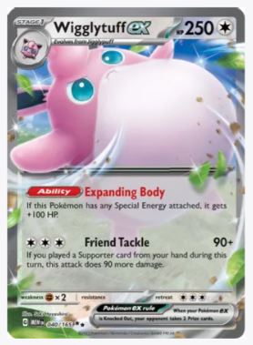 Wigglytuff ex SV: Scarlet and Violet 151 #040/165 - Sweets and Geeks