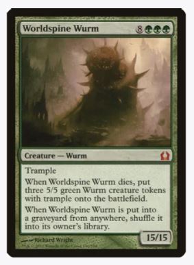 Worldspine Wurm - Return to Ravnica - #140/274 - Sweets and Geeks