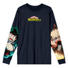 My Hero Academia Deku & Bakugo Long Sleeve Unisex Tee (Medium) - Sweets and Geeks