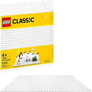 LEGO Classic White Baseplate 11010 Creative Toy - Sweets and Geeks