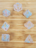 Purple and Blue Swirl Dice Set - Sweets and Geeks