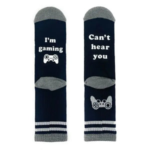 I'm Gaming Can't Hear You Unisex Fun Saying Athletic Socks - Sweets and Geeks