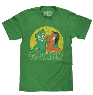 GUMBY AND POKEY T-SHIRT - GREEN - Sweets and Geeks