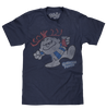 HAWAIIAN PUNCH T-SHIRT - NAVY - Sweets and Geeks