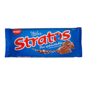 Nidar Stratos Milk Chocolate With Bubbles Bar - Sweets and Geeks