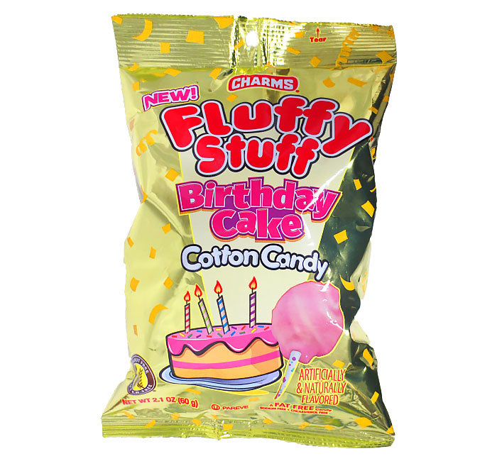 Charms Fluffy Stuff Cotton Candy, 2.1 Oz. 
