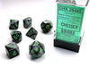 Gemini Polyhedral Black-Grey/green 7-Die Set - Sweets and Geeks