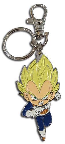 Dragon Ball Super - Chibi Super Saiyan Vegeta Metal Keychain - Sweets and Geeks