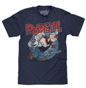 POPEYE I YAM WHAT I YAM T-SHIRT - NAVY - Sweets and Geeks