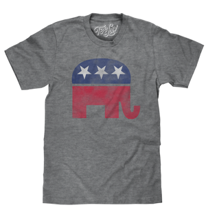 REPUBLICAN ELEPHANT T-SHIRT - GRAY - Sweets and Geeks