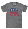 REPUBLICAN ELEPHANT T-SHIRT - GRAY - Sweets and Geeks