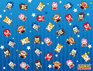 Sonic the Hedgehog - SD Group Sublimation Throw Blanket - Sweets and Geeks