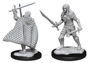 PATHFINDER BATTLES DEEP CUTS UNPAINTED MINIATURES: MALE ELF FIGHTER - Sweets and Geeks