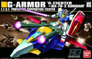 Mobile Suit Gundam HGUC G-Armor: G-Fighter & RX-78-2 Gundam 1/144 Scale Model Kit - Sweets and Geeks