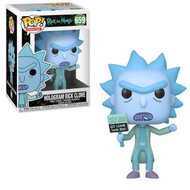 Funko Pop - Rick and Morty - Hologram Rick Clone #659 - Sweets and Geeks