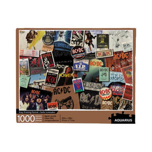 AC/DC Albums 1000 Piece Jigsaw Puzzle - Sweets and Geeks